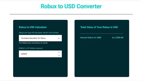 dollars to robux conversion|1.5 million robux to usd.